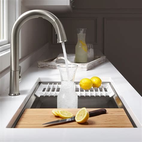 kohler workstation sink 33